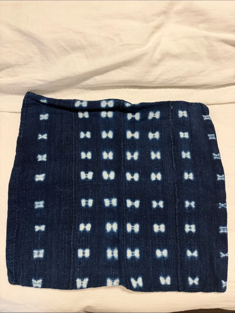 Navy Shibori Pattern Accent Pillow Covers - Set of 2